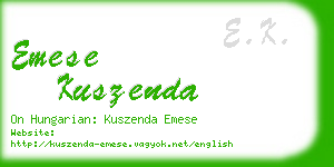 emese kuszenda business card